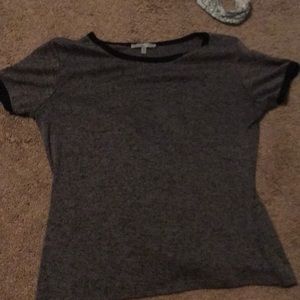 grey and black charlotte russe t shirt
